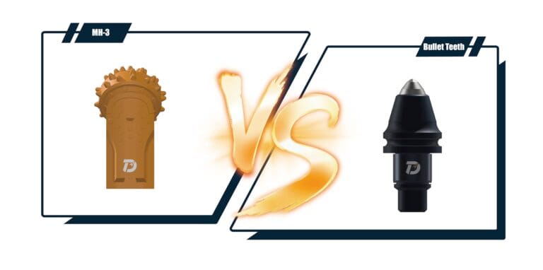 roller bit VS bullet teeth photo